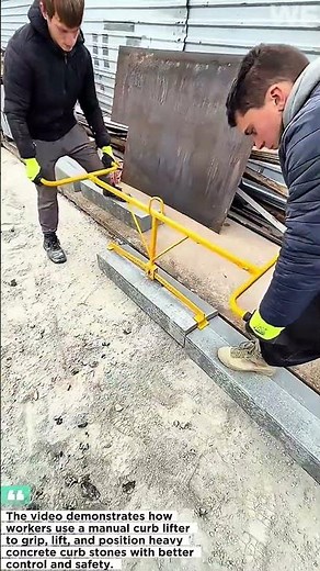 Manual Curb Stone Lifting Tool | Safe, Fast, and Precise Kerb Installation