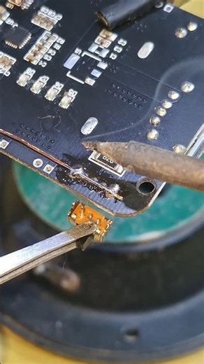removing components on a double layer PCB