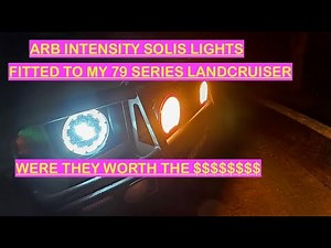 ARB Intensity Solis lights installed Landcruiser 2024 79series 4cylinder 2.8 plus scan tool details