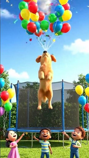 🐶 Dog’s Balloon Adventure 🎈😂 | Funny 3D Animation #FunnyAnimation #ComedyShorts #DogComedy
