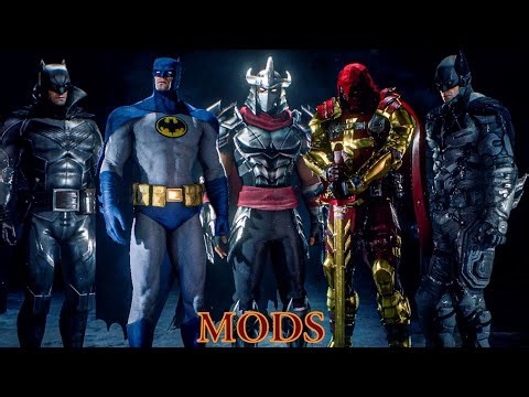 New Arkham Knight Mod Suit Ups Bundle Showcase | Knightmare Steath & Combat Gameplay