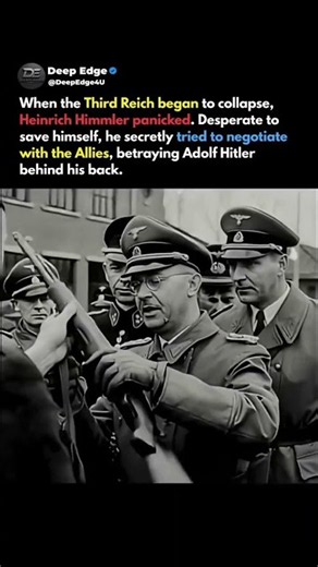 How Himmler Tried to Save Himself by Betraying Hitler #shorts