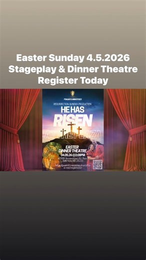 🎭✨ HE IS RISEN – A Resurrection Dinner Theatre Stage Play ✨🎭 Baltimore, you’re invited to experience the greatest story ever told—like never before. For the first time, Psalm 91 Ministries is taking this powerful Easter production into the community at: 📍 6790B Reisterstown Rd, Baltimore, MD 21215 (Next to Shoppers World in the Reisterstown Road Plaza) This is more than a play… It’s a gospel encounter that brings the Cross, the Tomb, and the Resurrection to life through: 🎭 Live drama 🎶 Wors