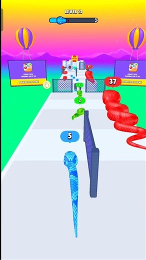 Snake Run 3D Game Level-13 #ytshorts #shorts #snakerun #games #youtubeshorts