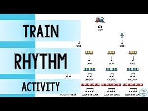 Train Rhythm Play Along🎵 Rhythm Activity🎵Sixteenth Notes 🎵Elementary Music Lesson🎵Sing Play Create