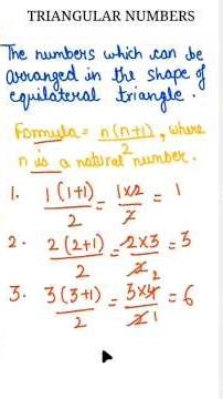 Triangular numbers🔼 #triangular #number #education #educationalvideo #mathematics #maths #trending