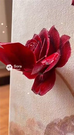 Magical Red Rose Comes to Life | Ultra-Realistic Oil Painting Animation