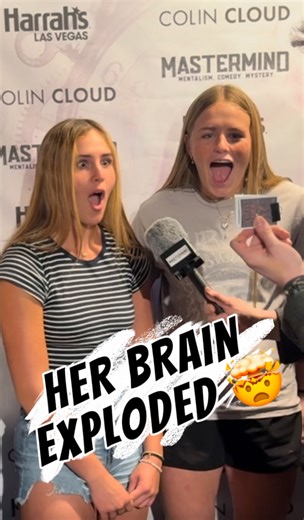 🤯HER BRAIN EXPLODED …🎆 🎥: @cateyes257 📍: @harrahsvegas ⚡️: @magicorpproductions 💡: @carl_koterwski #amazing #magic #comedy #hilarious #strangers #reelstrangers # #mind #mindblown #mentalism #mentalist #mindreading #mindreader #vegas #lasvegas #colincloud #psychic #instalike #instavideo #video #life #time #now #agt #connect #love #vegasshow #vegasnightlife #lol #wow | Colin Cloud