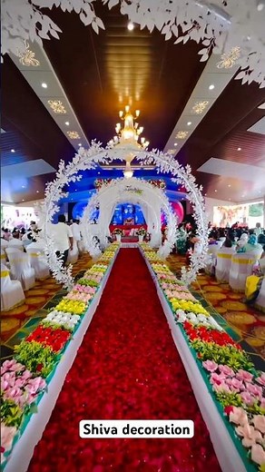 decoration ideas for bride entry at home,wedding entry decoration ideas,3 person wedding entrance
