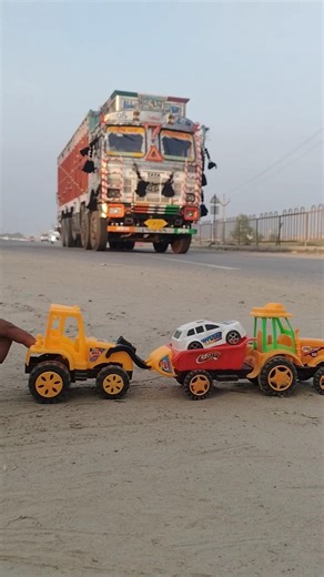 Remote control mini Buldozer and car 🚗 #shorts #viral #trending