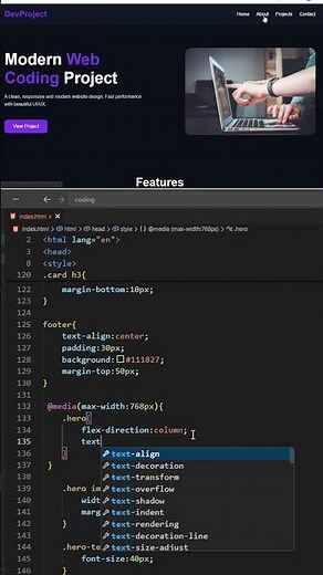 Modern Web Coding Project Using HTML & CSS 🔥 | Responsive Website Design