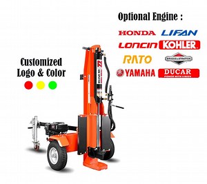 [Hot Item] K-Maxpower Fast 3s Automatic Electric Forestry Machinery 2.2kw 34t Wood Splitting Machine