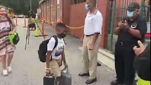 VIDEO: Cumberland County Schools Superintendent Dr. Marvin Connelly and community partners welcoming students back to school at Long Hill Elementary. #abc11 #backtoschool2021 | Akilah Davis