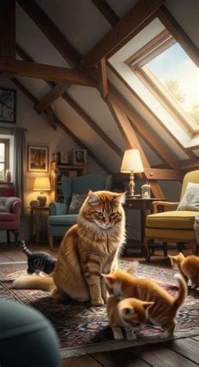 A Cozy Playtime with Norwegian Forest Cats