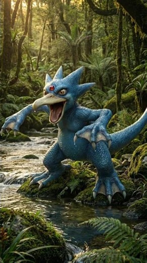 Evolution moment 🔥Psyduck → Golduck #pokemon #fyp #aiart