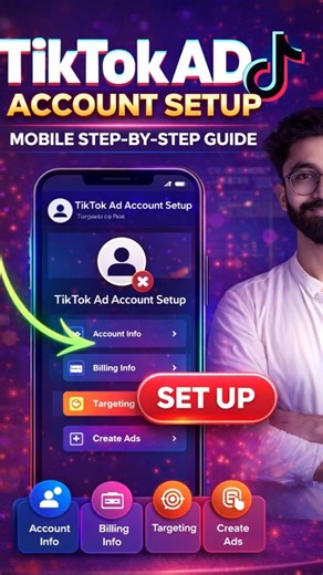 Learn with Salman on Instagram: "TikTok Ads Account Setup Step by Step With New Update | TikTok Ads Complete Course Many beginners face problems while setting up TikTok Ads account like: ❌ Account rejected ❌ Business verification issues ❌ Payment method errors ❌ TikTok Ads dashboard confusion In this video, I will show you: ✅ How to create TikTok Ads account properly ✅ Business center & ads manager overview ✅ Country, timezone & billing setup ✅ Common mistakes beginners must avoid ✅ Best practic