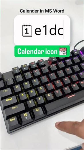 📅 រូបសញ្ញា Calendar 📆 ក្នុងកម្មវិធី Word 🔵 ដោយគ្រាន់ចុចលេខកូដ និងចុច Alt+X 🧑‍💻📆📁 #Calendar