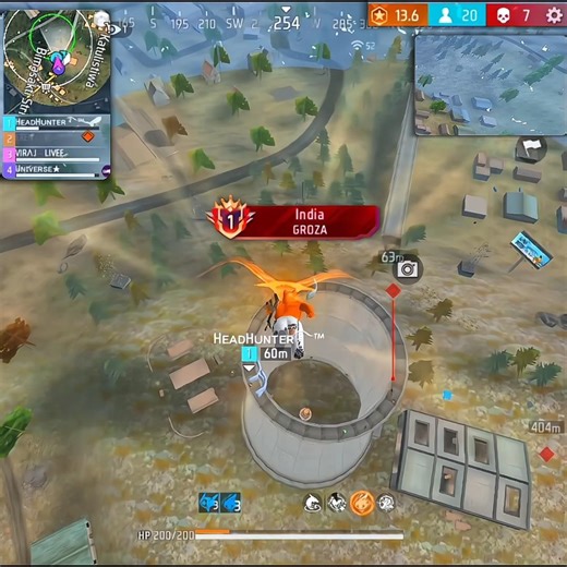 Groza Top1 Player Gameplay 💀 Easy 1Vs4 Clutch 🥶