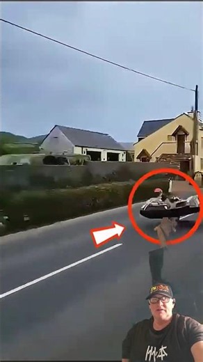 Sidecar Takes Off and Crashes at the Isle of Man TT! 😱🏍️