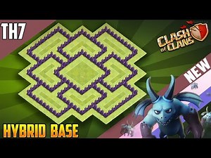 ULTIMATE Town Hall 7 (TH7) HYBRID Base 2018!! COC New BEST Th7 HYBRID Base Design - Clash of Clans