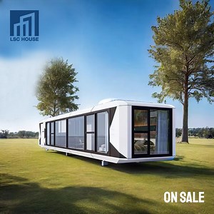 [Hot Item] Chic Prefab Space Capsule House with Glass Doors and Comfortable Bedroom Layout