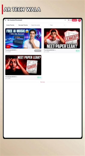 AI Se High Quality Thumbnail Kaise Banaye? #shorts