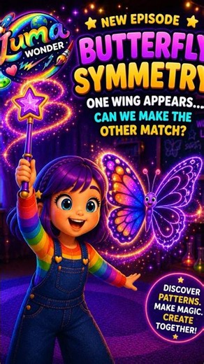 Can You Fix the Butterfly? 🦋 Learn Symmetry for Preschoolers | Fun Educational Video for Kids