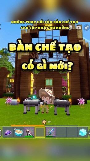 Hướng dẫn sử dụng bàn chế tạo trong Mini World