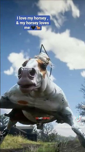 i love my horsey & my horsey loves me.... #comedyshorts #rdr2
