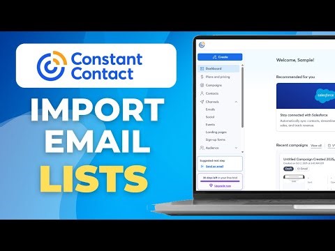 How To Import Email Contact List To Constant Contact | Full Guide