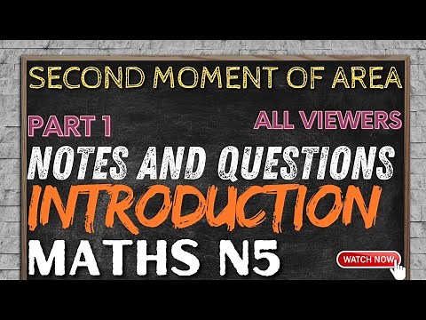 Mathematics N5 Second Moment of Area introduction -Rectangular Lamina ‪@mathszoneafricanmotives‬