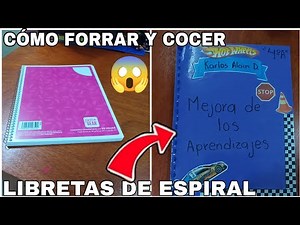 📚How to cover and sew a spiral notebook in 5 minutes 😱