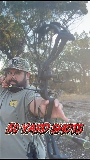 50 yard shots with compound bow #archery #bow #practice