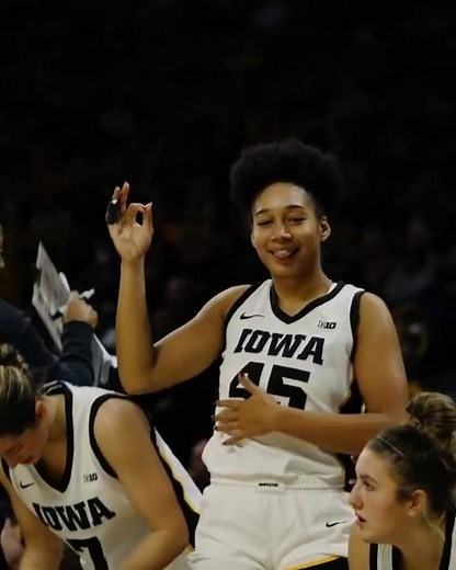 🔥 Kylie Feuerbach & Taylor McCabe made 8 threes | Iowa Hawkeyes women's college basketball #shorts