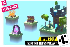 HYPEPOLY - Isometric Tiles Standart | 3D Environments | Unity Asset Store
