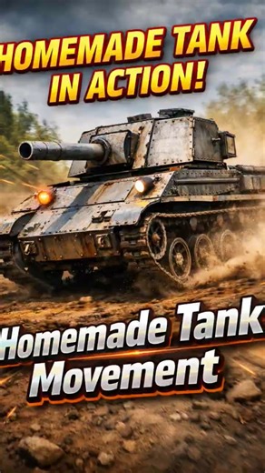 Homemade tank in motion 😳🔥Would you try it? #DIY #Homemade #Tank #Viral #Shorts #USA