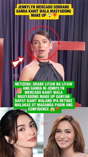JENNYLYN MERCADO, PAK NA PAK ANG NATURAL BEAUTY!😍 No Makeup Look na Kinagiliwan ng Netizens!✨#shorts