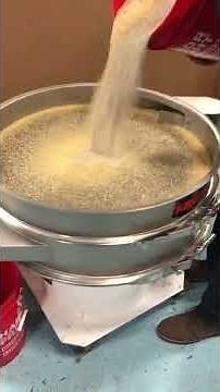 Demonstration of Screening Plastic Pellets with a Vibratory Screener | Kason Vibroscreen
