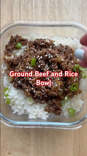 Ground Beef and Rice Bowl