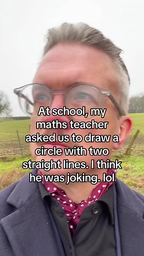 Understanding the Circle with Two Straight Lines Joke