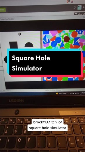 Square Hole Simulator is live! #squarehole #squareholetok #thesquarehole #fyp #fypシ #game #gamedev #viral #meme