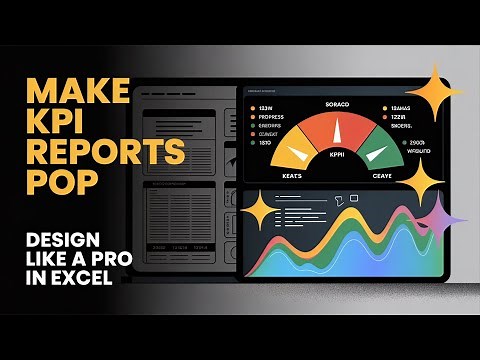 Excel KPI Dashboard Design Tutorial – Build Clean, Professional Scorecards