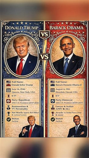 Donald Trump Vs Barack Obama | United State #ytshorts #donaldtrump