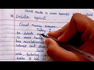 Debate Against-Social Media is more harmful than Beneficial/Debate in English/‪@HelpingSister‬