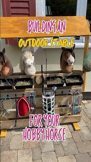 Building a Hobby Horse Stable 🐴❤️🐴 #DIY #shorts