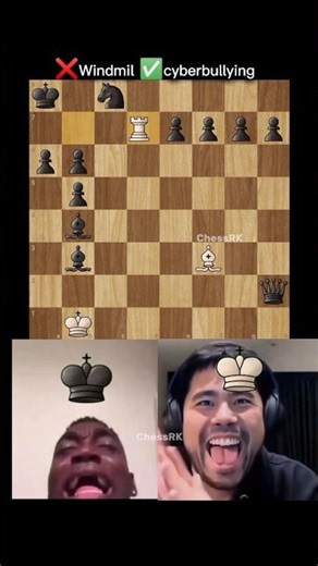 ❌ Windmil ✅ Cyberbullying #chess #chessgame #chessmemes