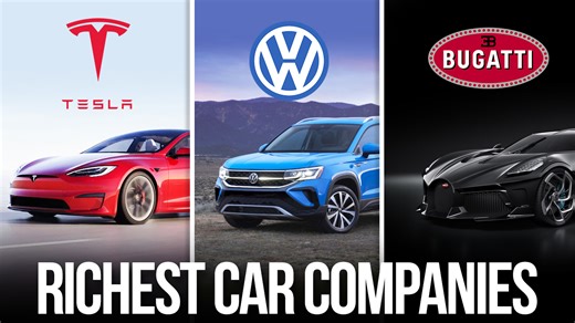 Top 10 richest car companies in the WORLD