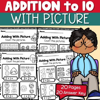 Addition Within 10 With Pictures | Addition With Pictures Sums Up to 20
