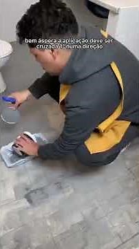 How to make a burnt cement floor over a ceramic floor 💖🏠 #burntcement #decoration