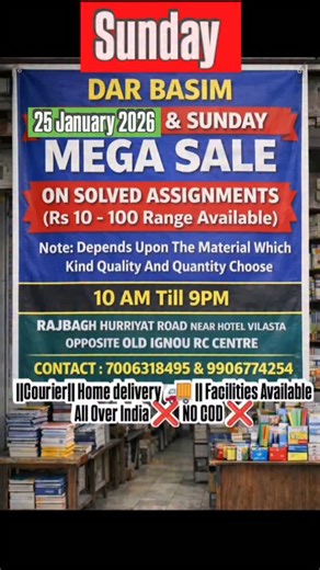 IGNOU-KU-CLUSTER -BOSE-UPDATES BY DAR BASIM (MBA) on Instagram: "🎓💥 DAR BASIM RAJBAGH 💥🎓 ━━━━━━━━━━━━━━━━━━━━━━ 🌟 Your One-Stop Solution for IGNOU Success! 🌟 🟥🟨🟩🟦🟪🟥🟨🟩🟦 📝✨ NEW REGISTRATION 🔄✨ RE-REGISTRATION 📚🔥 SOLVED ASSIGNMENTS (LATEST SESSION) & HANDWRITTEN ASSIGNMENTS 📖💡 SHORT NOTES & FULL NOTES 🧠🚀 AUTHENTIC GUESS PAPERS 🎯⭐ EXAM-ORIENTED IMPORTANT QUESTIONS 🟥🟨🟩🟦🟪🟥🟨🟩🟦 ✅💯 Trusted & Updated Material ✅⏱️ Save Time – Study Smart ✅🏆 Student-Friendly Guidance 📲🔥 